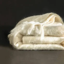 Couverture laine mohair angora