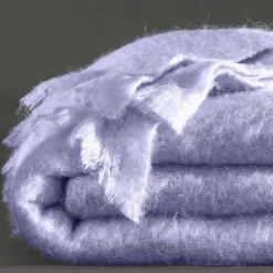 Couverture laine mohair angora