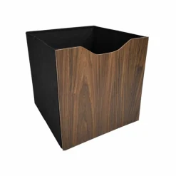 Cube de rangement pliable, façade bois MDF