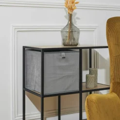 Cube de rangement pliable, velours