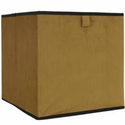 Cube de rangement pliable, velours