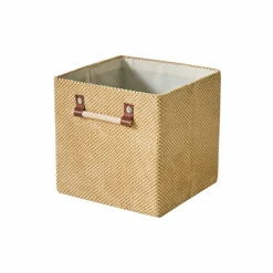 Cube de rangement pliable, velours