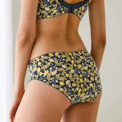 Culotte brodée forme midi coton imprimé fleuri Olbia - lot de 2