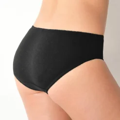 Culotte brodée forme midi coton uni Olbia - lot de 2