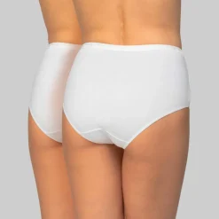 Culotte coton biologique(**) forme midi - lot de 2