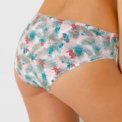 Culotte coton brodé Olbia imprimé feuillage - lot de 2