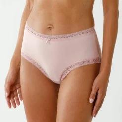 Culotte coton et dentelle forme maxi - lot de 3