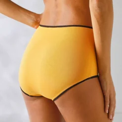 Culotte coton forme maxi imprimé motifs «abeilles» assortis – Lot de 4