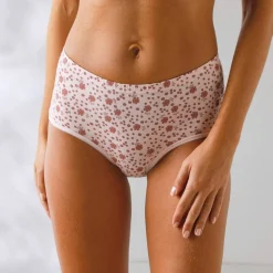 Culotte coton forme maxi unie et imprimée floral - lot de 7