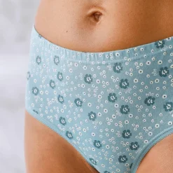 Culotte coton forme maxi unie et imprimée floral - lot de 7