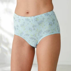 Culotte coton forme maxi unie et imprimée floral - lot de 7