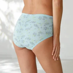 Culotte coton forme maxi unie et imprimée floral - lot de 7