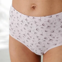 Culotte coton forme maxi unie prune et imprimée pissenlit - lot de 7