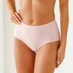 Culotte coton forme maxi unie tons nude - lot de 7