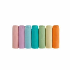 Culotte coton forme maxi unie tons nude - lot de 7