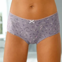 Culotte coton forme shorty imprimé motif floral assortis– Lot de 4