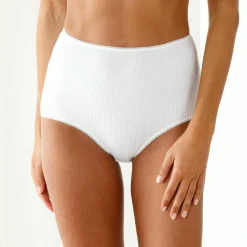Culotte coton stretch côtes plates forme maxi