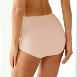 Culotte coton stretch côtes plates forme maxi