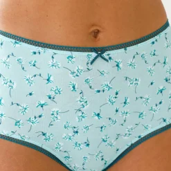 Culotte coton stretch forme maxi imprimé "pâquerettes" - lot de 4