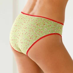 Culotte coton stretch forme midi imprimé 