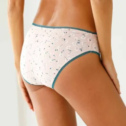 Culotte coton stretch forme midi imprimé 