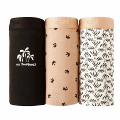 Culotte coton stretch "Les Pockets" imprimé palmier – lot de 3