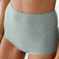 Culotte coton stretch taille très haute couvrante - lot de 2