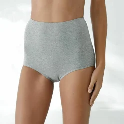 Culotte coton stretch taille très haute couvrante - lot de 2