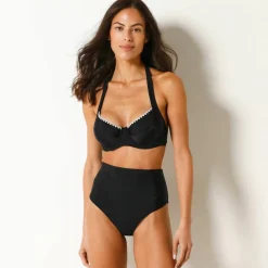 Culotte de bain unie ceinture modulable, Solaro