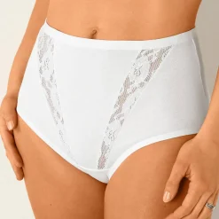 Culotte dentelle découpes amincissantes - lot de 4