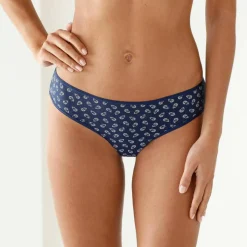 Culotte forme midi en coton extensible imprimé 