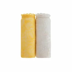 Culotte forme midi microfibre et dentelle stretch - lot de 2