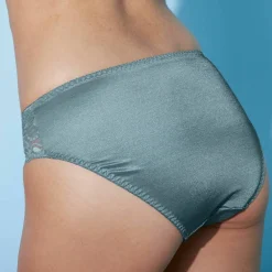 Culotte maille satinée et dentelle Avila - lot de 2