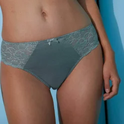 Culotte maille satinée et dentelle Avila - lot de 2
