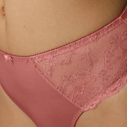 Culotte maille satinée et dentelle Salford - lot de 2