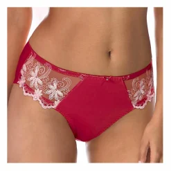 Culotte maille satinée et tulle brodé Calenca