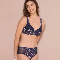Culotte maxi coton dentelle imprimé cachemire Coria - lot de 2