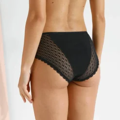 Culotte maxi coton dentelle unie Coria - lot de 2
