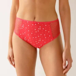 Culotte maxi dentelle coton uni et imprimé pois Tropea - lot de 4