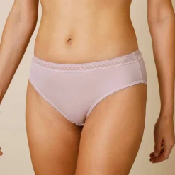 Culotte microfibre et tulle plumetis effet seconde peau forme midi Paia - lot de 2