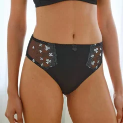 Culotte microfibre tulle brodé Caminata