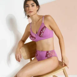 Culotte microfibre tulle brodé Caminata