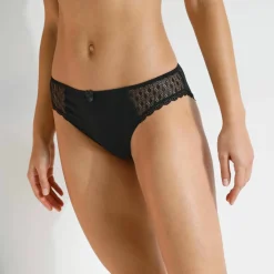 Culotte midi coton dentelle unie Coria - lot de 2