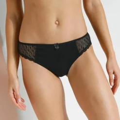Culotte midi coton dentelle unie Coria - lot de 2