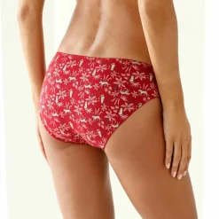 Culotte midi coton imprimé 
