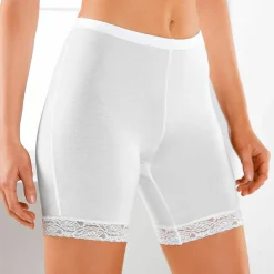 Culotte panty coton et dentelle - lot de 2