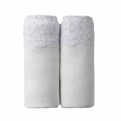 Culotte supermaxi coton stretch ceinture dentelle - lot de 2