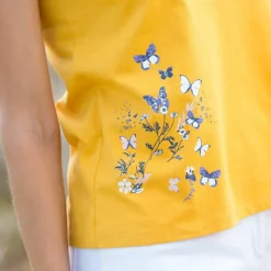 Débardeur imprimé papillon placé