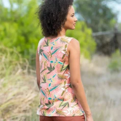 Débardeur imprimé tropical