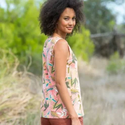 Débardeur imprimé tropical